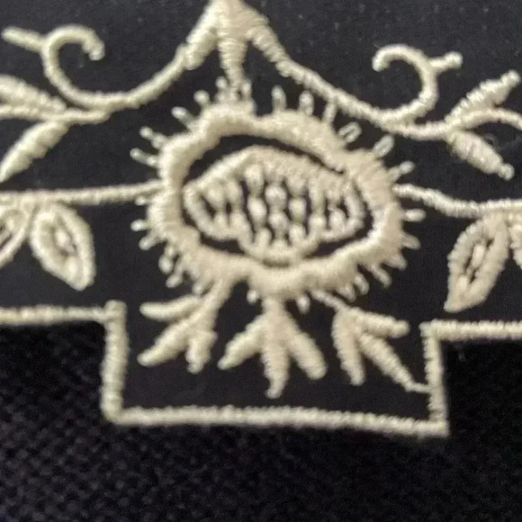 Anthropologie Field Flower Melody Maker Sweater Black Medium - Picture 4 of 5